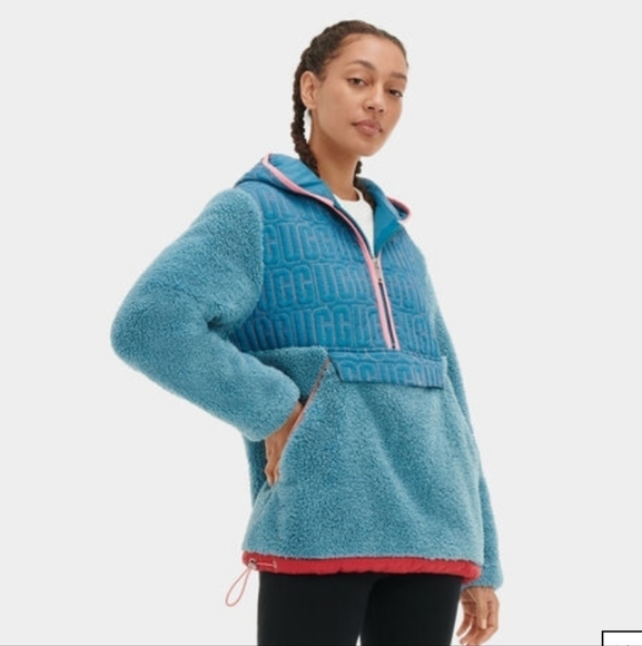 UGG Jackets & Blazers - UGG Iggy Sherpa Half Zip Pullover